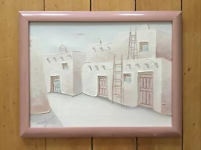 Original Myung Mario Jung Oil Painting Canvas Southwest Pueblo Village Signed • $39.95