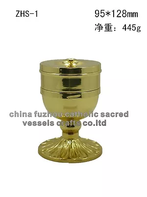 Brass Chalice Ciborium Multichamber For Catholic Church Mass Altar 5.04 H ZHS-1 • $164