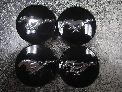 2015-2020  Ford Mustang Center Cap  Black W/Chrome Pony  FR3C-1A096-AC - Set/4* • $30