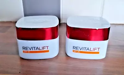 2 X L'Oreal Revitalift Day Cream 50ml Anti-Wrinkle Extra Firming SPF 30 • £12