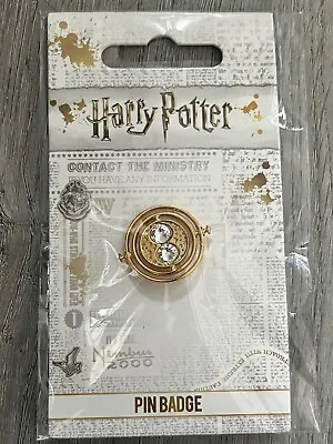 Loungefly Wizarding World OFFICIAL HARRY POTTER - TIME TURNER GOLD PIN BADGE • $29.99