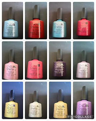 £5.94 • Buy 💖cnd Shellac Uv Nail Polish ***25+ Shades *** 7.3ml 💖top Coat