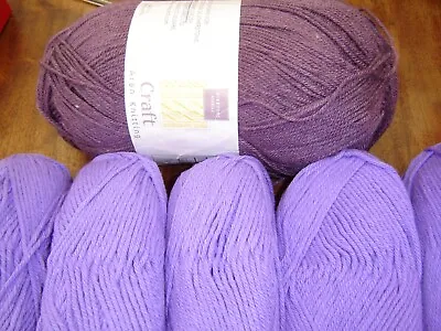 £6.55 • Buy Job Lot Bundle Of Sirdar Chunky And 400g Aran Knitting Yarn Purple @LOOK