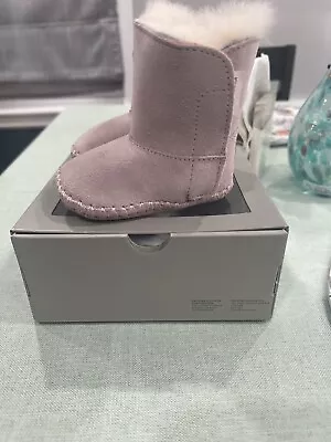 New Ugg Caden Bootie Boots Infant Baby Pink 0/1 Xs • $39.99