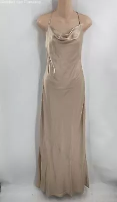 NWT Show Me Your Mumu Womens Beige Criss Cross Strap Tuscany Slip Dress Size M • $34.99