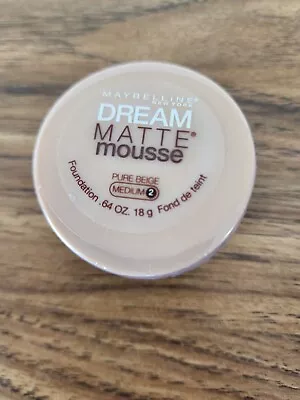 Mabelline Dream Matte Mousse Foundation: Sandy Beige Medium  .64oz NEW SEALED • $12.99