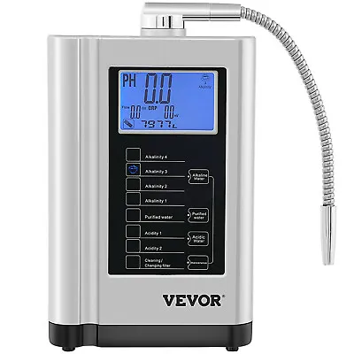 $486.99 • Buy VEVOR Water Ionizer Filter Alkaline Acid Home Water Purifier Machine PH3.5-10.5