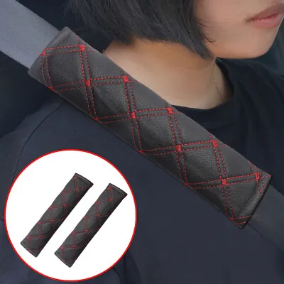 Red Car Safety Seat Belt Shoulder Pad Cover Harness Protector Cushion Accessory • $8.78