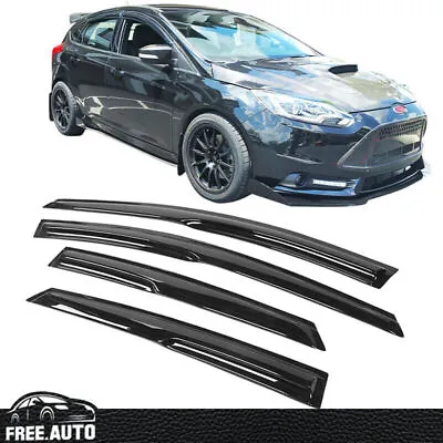 For 12-18 Ford Focus Mugen Style Window Visor Vent Rain Deflector Guard 4PCS • $26.98