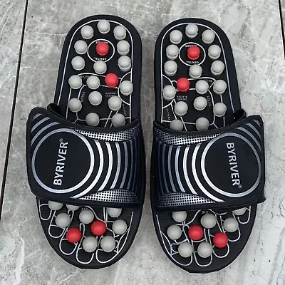 BYRIVER  Reflexology Foot Acupuncture Massage Slippers Sandals Size Adult Size M • $14.97