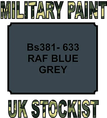 633 Raf Blue Grey Military Paint Metal Steel Heat Resistant Engine  Vehicle  • £14.99