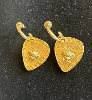 Vintage Half Hoop Dangle Earring By Versace • $49.99