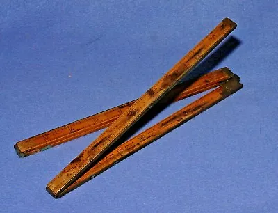 £14 • Buy John Rabone No 1112 4 Fold 36  Boxwood Ruler With Brass Edge