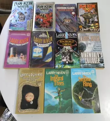 Lot Of 12 LARRY NIVEN 4 MAN-KZIN WARS 3 Ringworld 3 The State 2 Known Space A-VG • $9.95