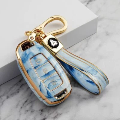 $29.99 • Buy TPU Key Cover Fob Case For Hyundai Accent Elantra Grandeur Kona I30 Ix35 Blue