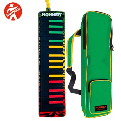 Hohner Airboard 32 Key Rasta Print Melodica With Gig Bag And Mouthpiece • $79.99