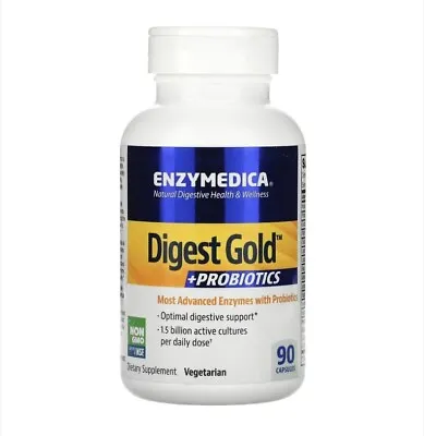 Enzymedica Digest Gold + Probiotics 90 Caps {Exp:06/2025+} • $22