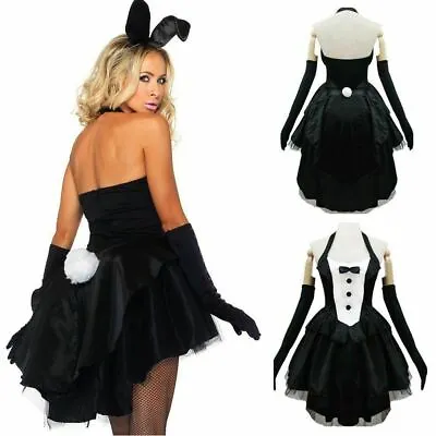 Bunny Costume Adult Sexy Rabbit Halloween Fancy Dress Role Play Cosplay Party • $15.89