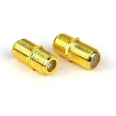 2 Pcs/set F Connector Coax Coaxial Cable Extension Adapter Extend Coupler • $5.99