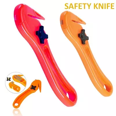 Safety Cutting Knife Box Opener Seat Belt Cutter Shrink Wrap Tape Cutter Tool • £2.84