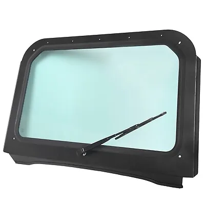 $259 • Buy For 08-14 Polaris RZR 570, 800, XP 900 Full Glass Windshield With Wiper Black