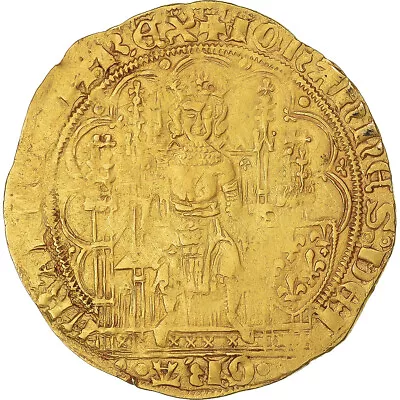 [#1045341] Coin France Jean II Le Bon Ecu D'or à La Chaise 1350-1364 EF(40- • $2887.50