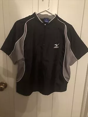 Mizuno Short Sleeve Batting Jersey - Youth Medium - Black • $12.99