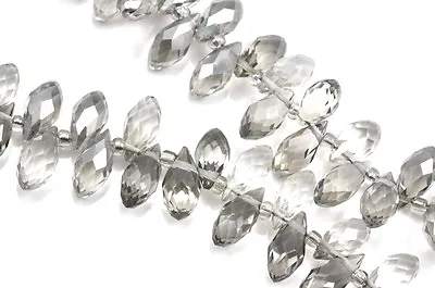 £5.79 • Buy 98x Crystal Glass Teardrop Briolette Top-drilled Faceted Beads Jewellery Making