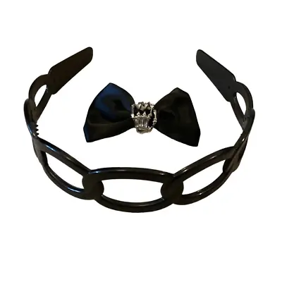 Skeleton Hand Hair Bow With Headband Clip Accessories • $16