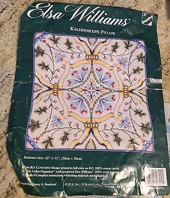 Elsa Williams Needlepoint Pillow  Kit 06409 KALEIDOSCOPE PILLOW 12  X 12  • $45