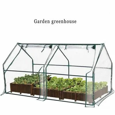 Greenhouse Flower Garden Shed Complete With Frame And Cover Green House 180L 92W • $45.95