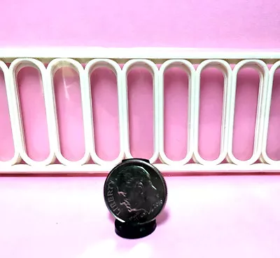 Dollhouse Miniature Fence - 2 6  Pieces White Or Black Fencing - 1:12-Clearance • $0.99