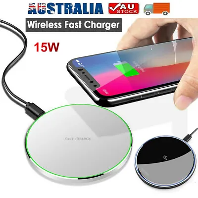 USB Wireless Charger Charging Pad For IPhone 13 12 14 15 Pro Max Samsung S22 S23 • $9.16