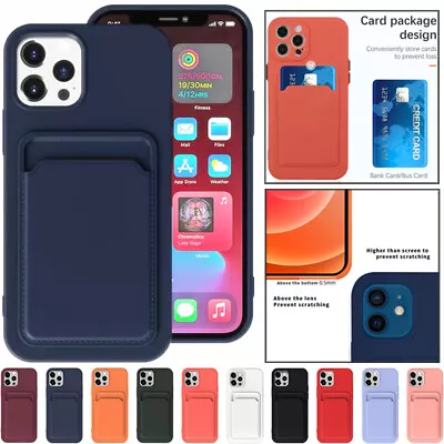 Fr IPhone 15 14 13 12 11 Pro Max XR X XS 8 Plus SE Case Card Holder Wallet Cover • $8.99