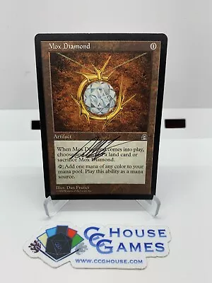 Magic The Gathering - Mox Diamond Stronghold SIGNED By Dan Frazier *CCGHouse* • $999.99