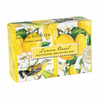 Michel Design Works Lemon Basil Shea Butter Soap Bar Fresh Lemon & Basil Scent • $7.95