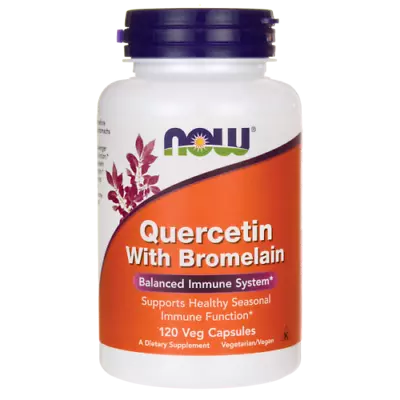 Now Foods Quercetin With Bromelain Supports Immune System 120 Veggie Capsules • £27.99