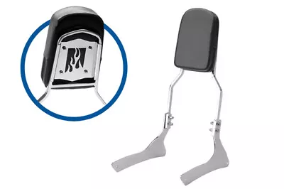 $68.99 • Buy Sissy Bar Backrest Passenger Seat Pad For 1998-2004 Suzuki VL1500 Intruder