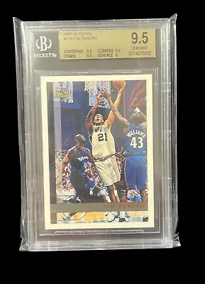 Bgs Graded Gem Mint 9.5 - 1997-98 Topps #115 Tim Duncan Rookie • $149