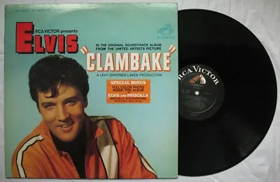 Elvis Presley  Clambake  Vinyl Record Original LP With BONUS Photo • $90