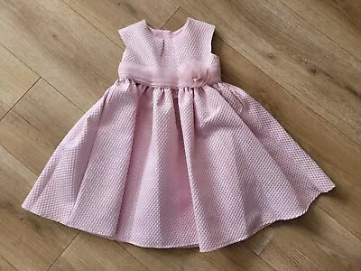 Girls Monsoon Pink Christening Flower Girl Party Occasion Dress 18-24 Months  • £12.99