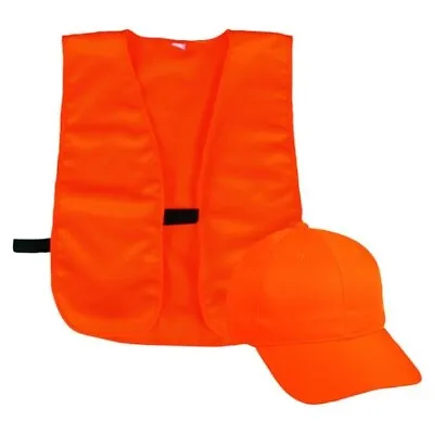 $13.98 • Buy Outdoor Cap BLZCPVY Youth Blaze Orange Cap & Hunting Vest Combo