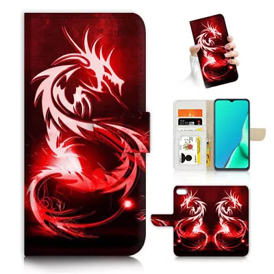 ( For IPhone 8 Plus ) Wallet Flip Case Cover AJ24317 Red Dragon • $12.99