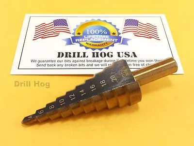 4-22mm Metric Step Drill Bit MM UNIBIT M7 Lifetime Warranty Drill Hog USA • $28.49