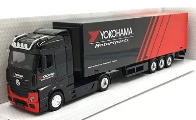 Burago 1/43 Scale #18 31460 Mercedes Actros Gigaspace Hauler Trailer - Yokohama • $41.02