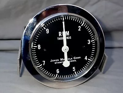 Early Jones Motrola 10000 RPM Mechanical Tachometer True 50s-60s Indy Race Car! • $895