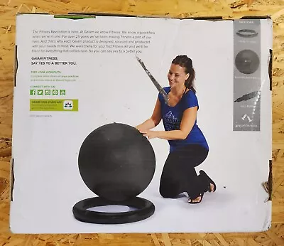 $19.99 • Buy Gaiam Stability Total Body Balance Ball 65cm WRing Pump & Instructions Fitness