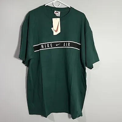 NEW Vintage Nike Air Green Black White Tag Short Sleeve T-Shirt Mens XL • $65