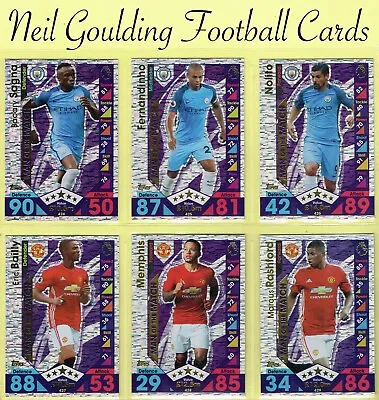 Topps MATCH ATTAX 2016-17 ☆ PREMIER LEAGUE ☆ Football Cards #361 To #469 • £0.99
