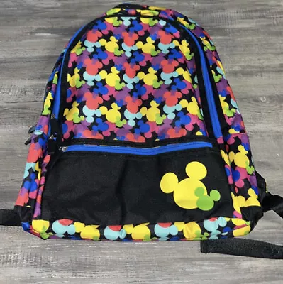 Disney Parks~Multicolored Mickey Mouse Icons Backpack~ WDW • $58